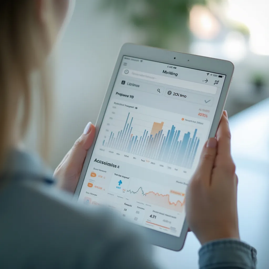 Interface utilisateur de notre application sur tablette